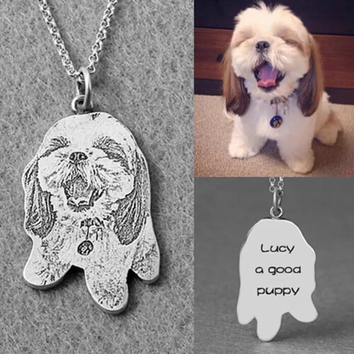 Pet Silhouette Keepsake Necklace